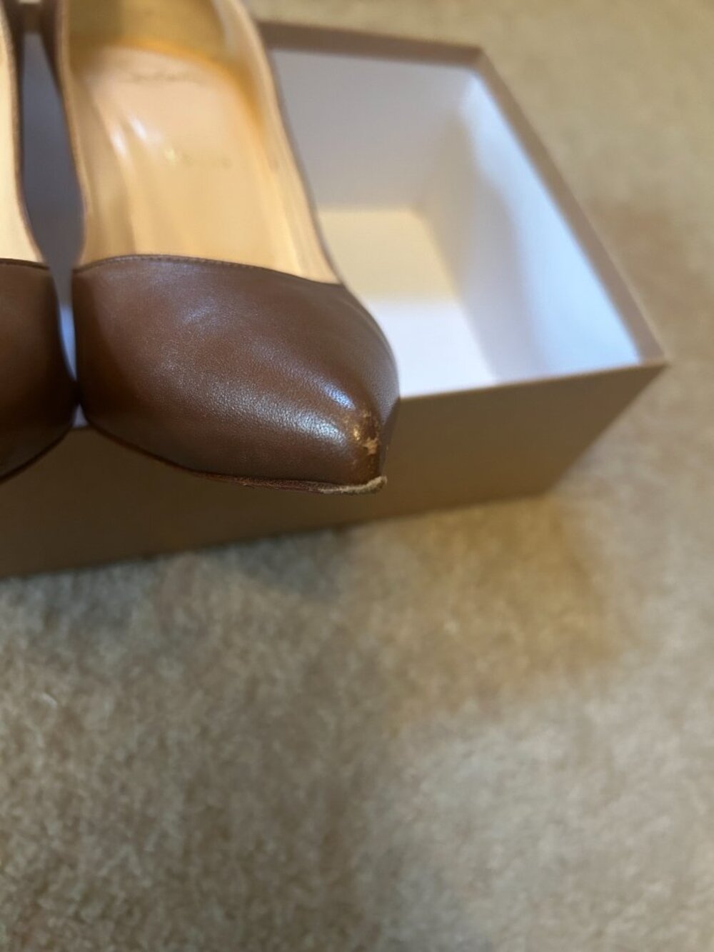 Christian Louboutin Hot Chick 100 Nappa Irise Pumps, Brown (Biscotto) Size 40.5 - Picture 6 of 16